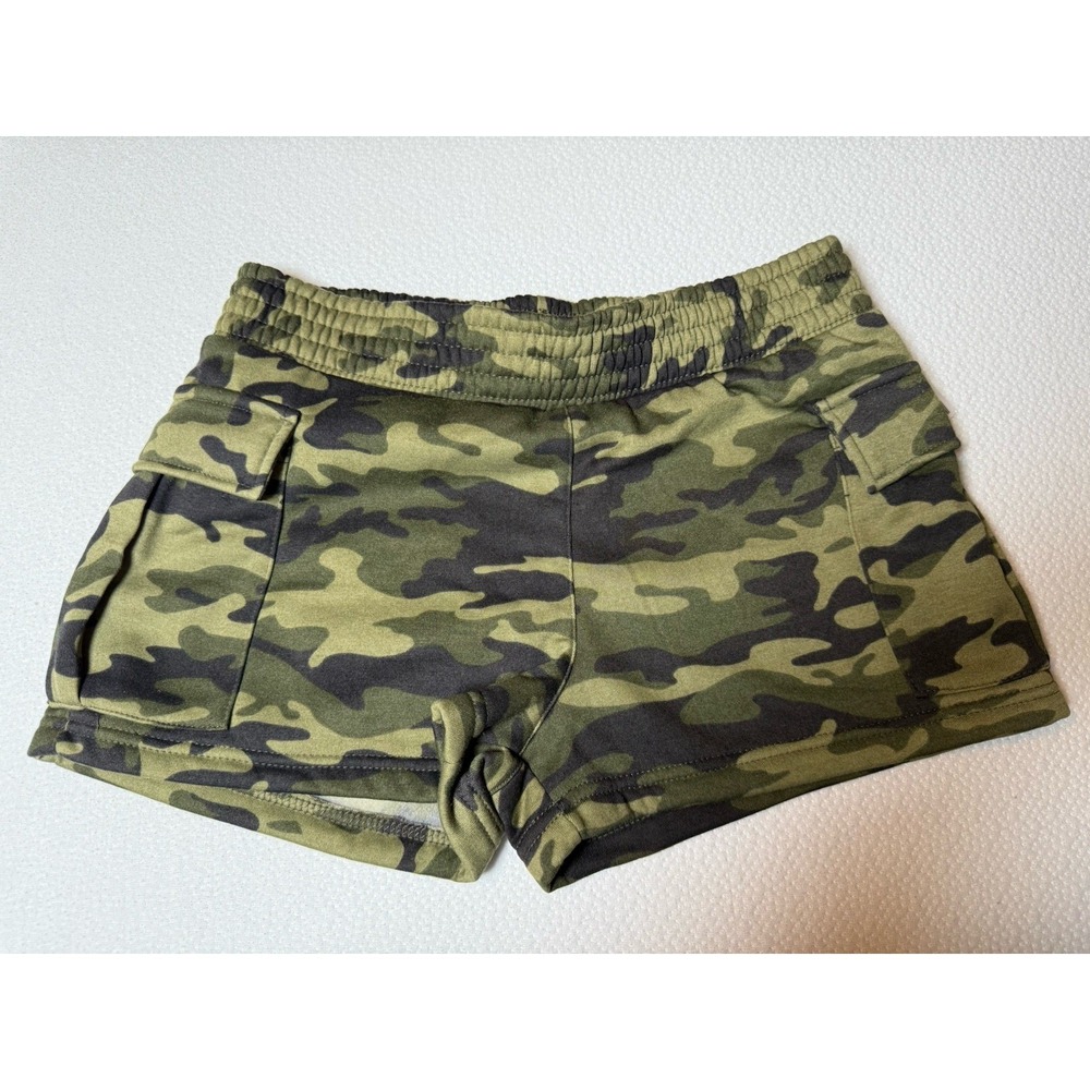 Stella Viva Camo Shorts Womens Size L Green Army Print Drawstring NWT‎
